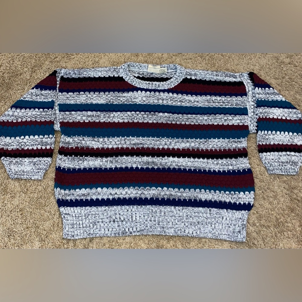 Vintage Colter Bay Striped Pullover Sweater
